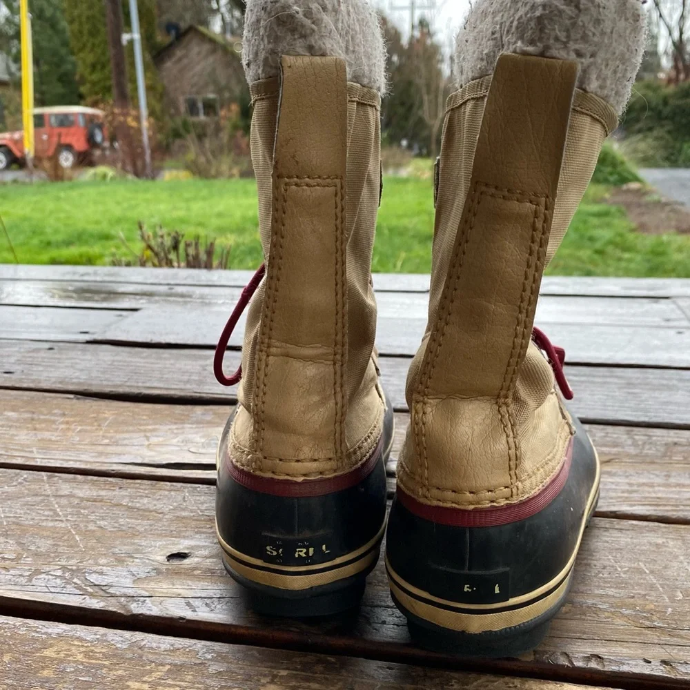 Sorel 1964 premium canvas fur winter snow boots